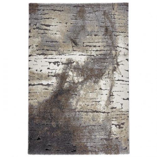 Koberec Tkaný 120/170 Cm Antracitová Krémová Šedá Tmavě Šedá Esprit