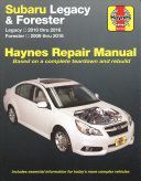 Subaru Legacy (10-16) & Forester (09-16) (Haynes Publishing)(Paperback)