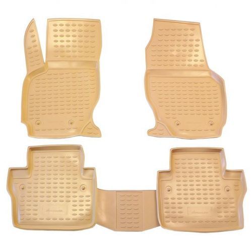 Novline Gumové Autokoberce Volvo s80 2006-2016 (Béžové)