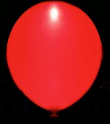 Svítící nafukovací balónek - červený
