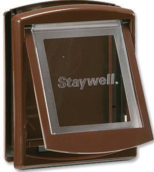 Staywell Dvířka S Transparentním Flapem Malá Hnědá