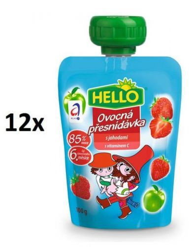 Hello Ovocná Kapsička S Jahodami 12X100G