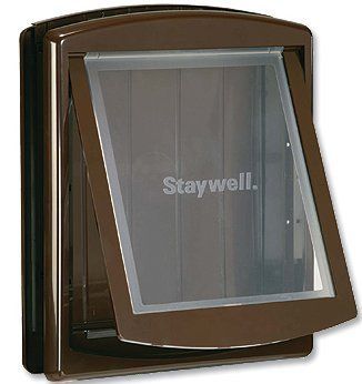 Staywell Dvířka S Transparentním Flapem Velká Hnědá
