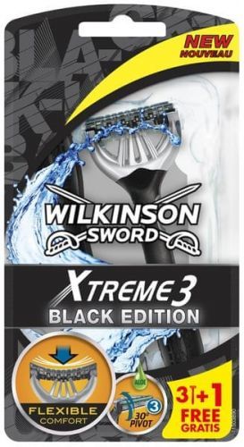Wilkinson Sword xtreme3 Black Jednorázový Holicí Strojek 4ks