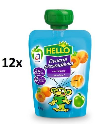 Hello Ovocná Kapsička S Meruňkami 12X100G