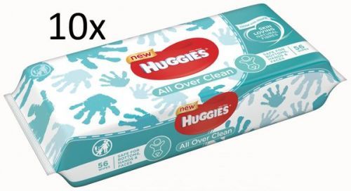Huggies 10x Wipes All Over Clean - 56ks