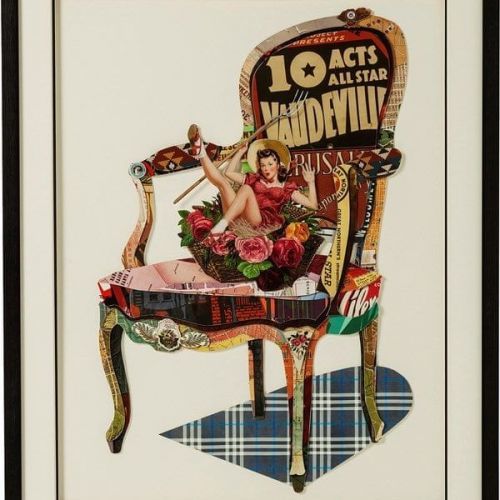 Kare Obraz S Rámem Art Chair Pin Up 90×72 Cm