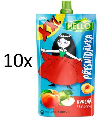 Hello 10x Op Xxl S Broskvemi - 200 G