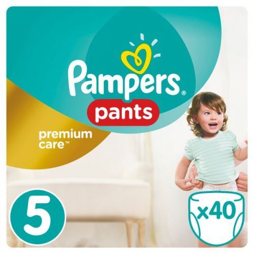 Pampers Plenkové Kalhotky Premium Pants 5 Junior - 8-14 Kg, 40ks