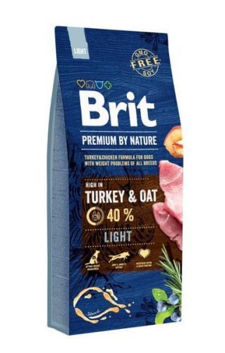 Brit Premium by Nature Light + Brit Sausage Turkey & Peas 800 g ZDARMA 15kg