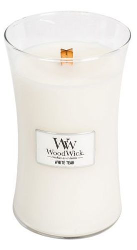 Woodwick Vonná Svíčka Bílý Teak 609,5 G
