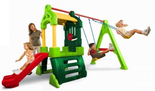 Little Tikes Hrací Centrum Clubhouse Swing Set Natural
