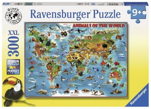 Ravensburger Ilustrovaná Mapa Světa 300 Dílků
