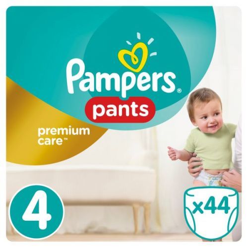 Pampers Plenkové Kalhotky Premium Pants 4 Maxi - 8-14 Kg, 44ks