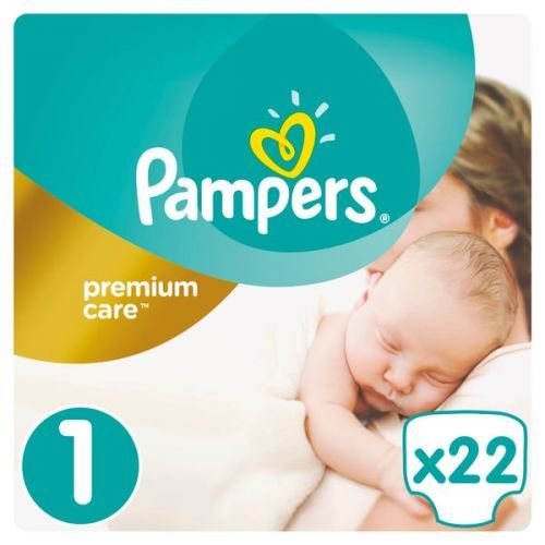 Pampers Pleny Premiumcare 1 Newborn - 2-5 Kg, 22 Ks