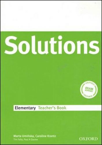 Falla Tim, Davies Paul A.: Maturita Solutions Elementary Teacher'S Book