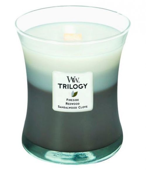 Woodwick Vonná Svíčka Triology 275 G Hřejivé Dřevo