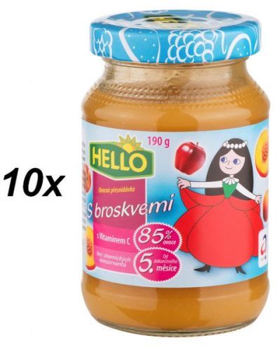 Hello Ovocná Přesnídávka S Broskvemi A Vitaminem C 10X190G