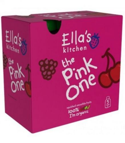 Ella's Kitchen Ovocné Pyré - Pink One (Třešeň) - 5 Ks