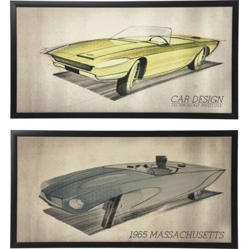 Kare Obraz S Rámem Car Design 54X104Cm - Více Variant