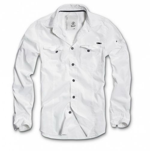 Košile Brandit SlimFit Shirt - bílá