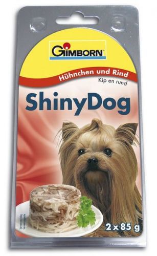 Shiny Dog Konzerva Kuřecí+Hovězí 2X85G