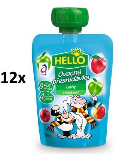 Hello Ovocná Kapsička S Jablky 12X100G