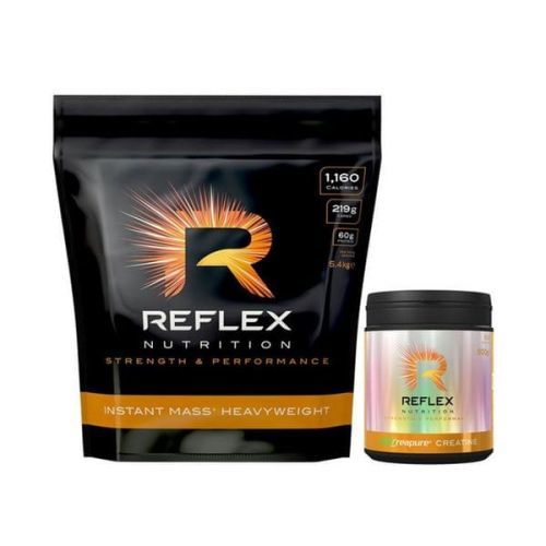 Reflex Nutrition Instant Mass Heavy Weight 5,4kg + Creapure Creatin 500 G Zdarma - Vanilka