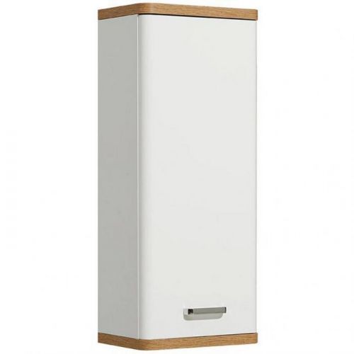 Závěsná Skříňka Bílá Barvy Dubu Xora