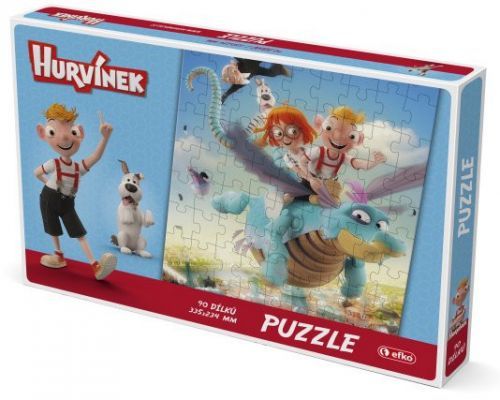 EFKO Puzzle Hurvínek a kouzelné muzeum: Letíme 90 dílků