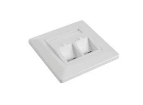 Zásuvka Solarix modulární pro 2 keystony pod omítku, bílá, SX9-2-0-WH