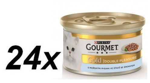 Gourmet Gold S Mořskými Rybami Se Špenátem 24 X 85g