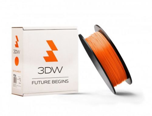 3DW - PLA filament 1,75mm fluooranž.,1kg, tisk 190-210°C, D12113