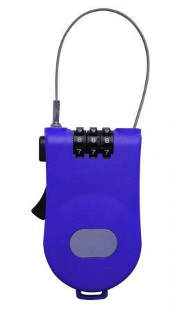 Zámek LIFEFIT MULTI 100x1,6mm, modrý