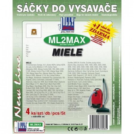 Sáčky do vysavače Jolly MAX ML 2 do vysav. MIELE S246i, S256i