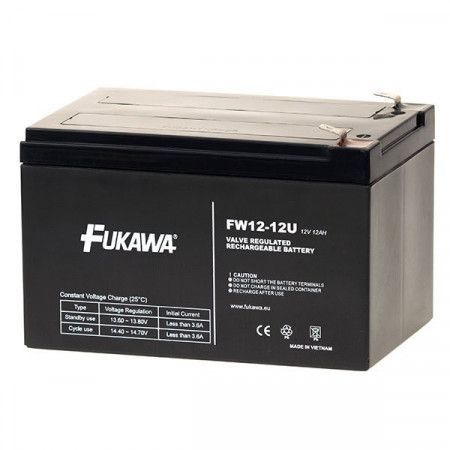FUKAWA olověná baterie FW 12-12 U do UPS APC/ AEG/ EATON/ Powerware/ 12V/ 12Ah/ životnost 5 let/ Faston 250, 12157