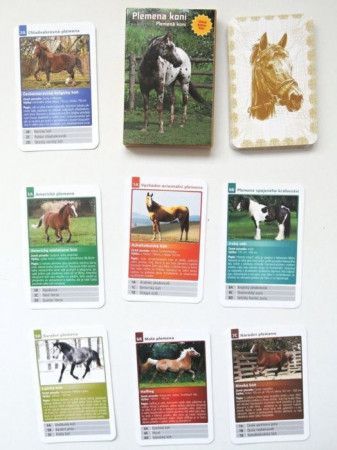 Dětské karty Kvarteto - Plemena koní