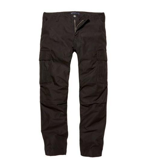 Kalhoty Vintage Industries Owen - černé, M