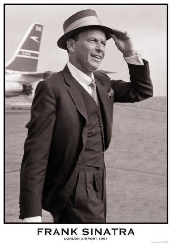 ARTIFICIAL POSTERS Plakát, Obraz - Frank Sinatra - London Airport 1961, (59.4 x 84 cm)