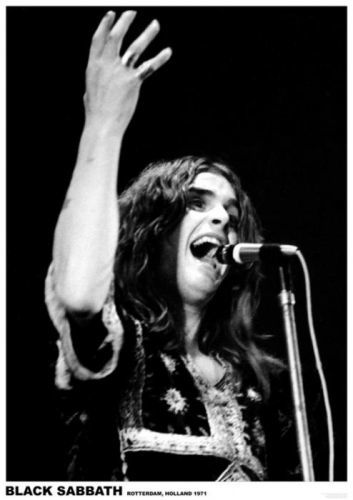 ARTIFICIAL POSTERS Plakát, Obraz - Black Sabbath (Ozzy Osbourne) - Rotterdam, Holland 1971, (59.4 x 84 cm)