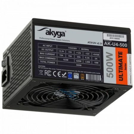 Akyga Ultimate ATX Power Supply 500W AK-U4-500 80 PLUS Bronze PCI-E PFC, AK-U4-500