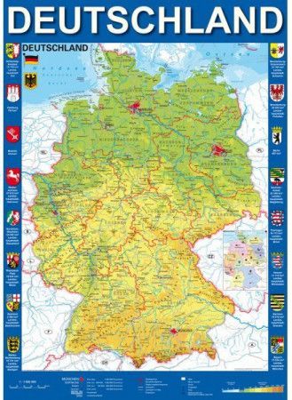SCHMIDT Puzzle Mapa Německa 1000 dílků