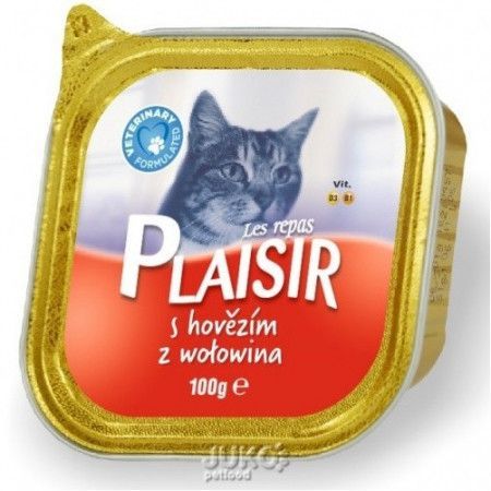 Plaisir Cat vanička 100g hovězí-13675
