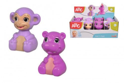 Simba Baby veselé zvířátko opička/hrošík zmáčkni a jeď