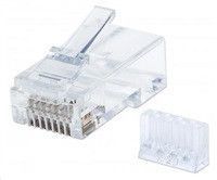 Intellinet konektor RJ45, Cat6, UTP, 15µ, drát, 90 ks v nádobě