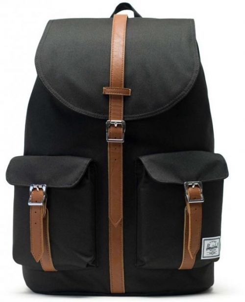 batoh HERSCHEL - Dawson Black/Tan Synthetic Leather (00001)