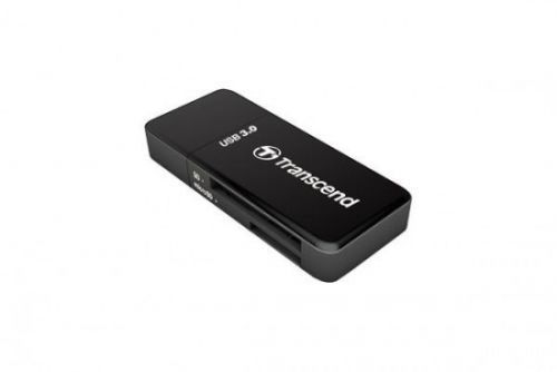 Transcend USB 3.0 čtečka paměťových karet, černá - SD, SDHC (UHS-I), SDXC (UHS-I), microSDHC (UHS-I), microSDXC (UHS-I), TS-RDF5K