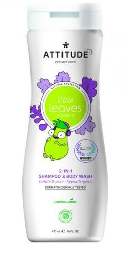 Attitude Dětské Tělové Mýdlo A Šampon (2 V 1) Little Leaves S Vůní Vanilky A Hrušky 473 Ml