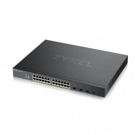 Zyxel XGS1930-28HP, 28 Port Smart Managed PoE Switch, 24x Gigabit PoE and 4x 10G SFP+, hybird mode, standalone or Nebula, XGS1930-28HP-EU0101F
