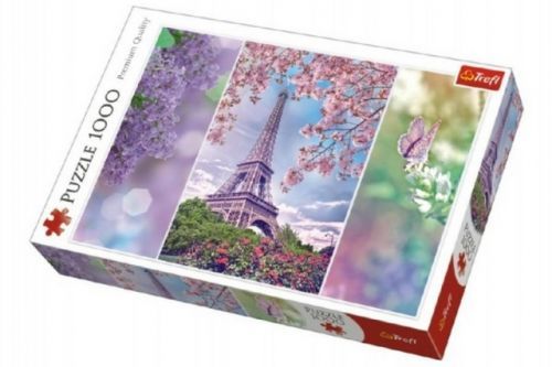 Puzzle Jaro v Paříži 1000 dílků v krabici 27x40x6cm